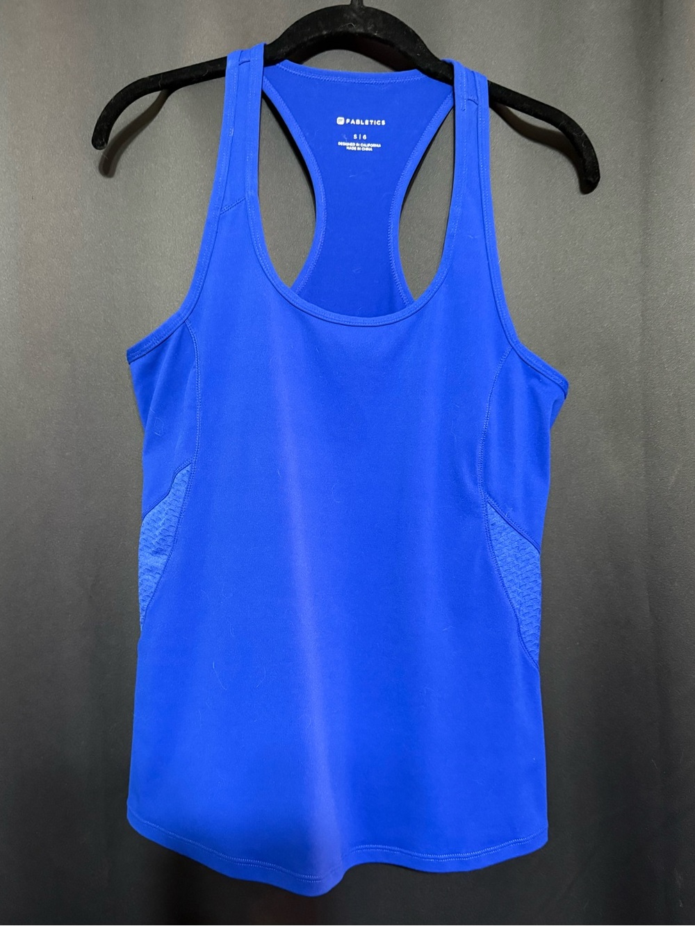 Fabletic’s Berlin Royal Blue Racerback Tank. Like new, Size S.